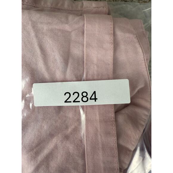 H&M LOGG Size 4 Flat Front Stretch Shorts Pink Button Zip Pocket Casual Cotton - Picture 8 of 8